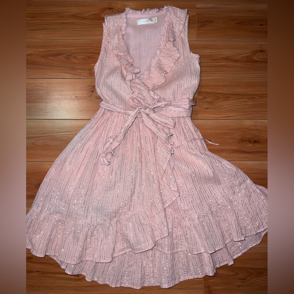 UJALA | girls blush wrap dress